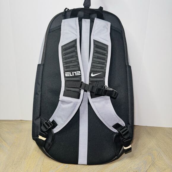 New Nike Hoops Elite Pro Basketball Backpack Black/Silver/Grey BA5554-012 - Picture 4 of 5